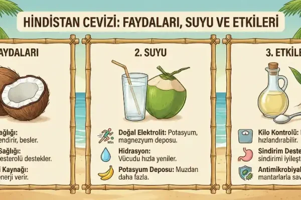 Hindistan Cevizi Faydaları, Suyu ve Etkileri